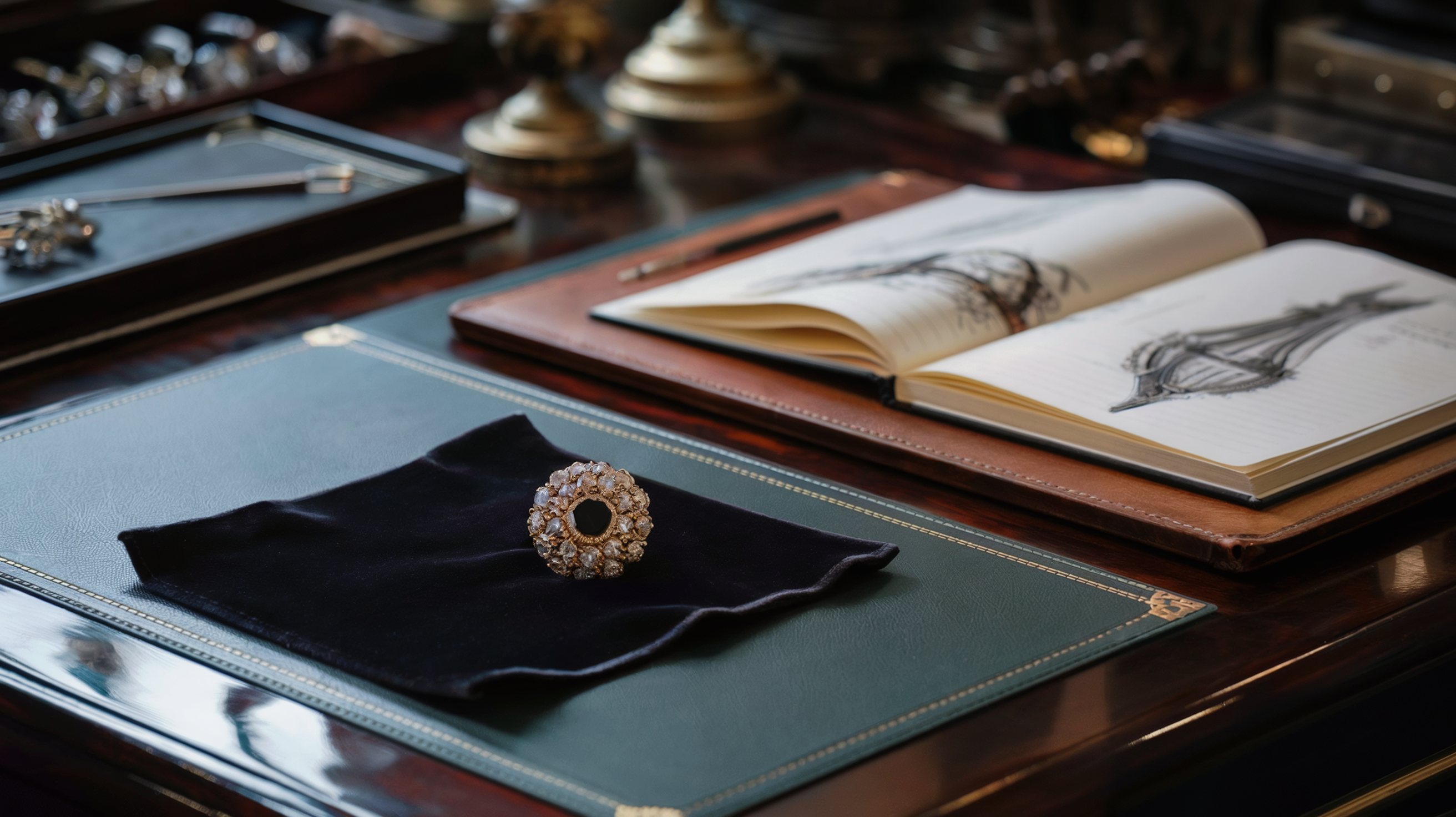 Jewellery designer's workspace